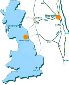 Newcastle Map